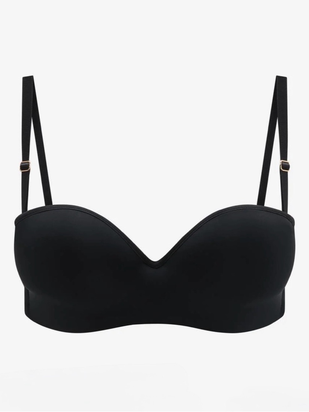 NWT black Third Love 24/7 Classic strapless bra 36G